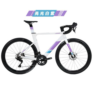 JAVA碳纖維公路車火6TOP賽車FUOCO全內走線一體把R7120油碟24變速公路車