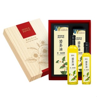 acon pure連淨 苦茶油禮盒 500ml+250ml/盒(郵局、超商限一盒)