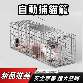 全自動捕貓籠 抓流浪貓神器 特大號折疊踏板式逮貓咪籠子 撲捉貓神器 戶外捕貓籠 流浪貓捕貓籠 自動捕貓籠