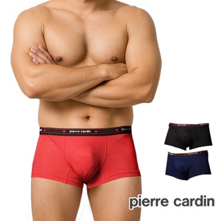 【Pierre Cardin 皮爾卡登】萊卡經典彈力四角內褲 平口內褲