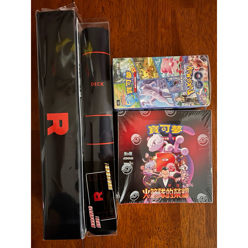 寶可夢 PTCG 火箭隊的榮耀 未拆盒 有封膜 卡墊 卡墊盒