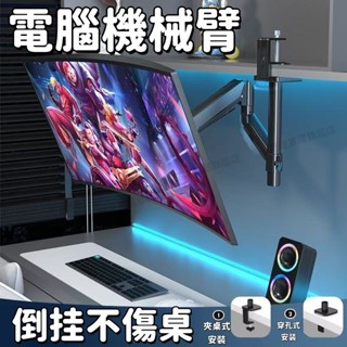 熒幕支架 懸浮升降支架 電腦支架 機械支架 電點可倒掛支架 顯示器支架 可移動支架 家用顯示支架 雙屏支架 然途