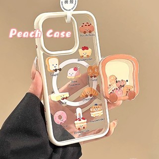 jellycat 吐司麵包 搖搖樂磁吸支架 適用iPhone16 15 14 13Pro Max手機殼 全包光面磁吸硬殼