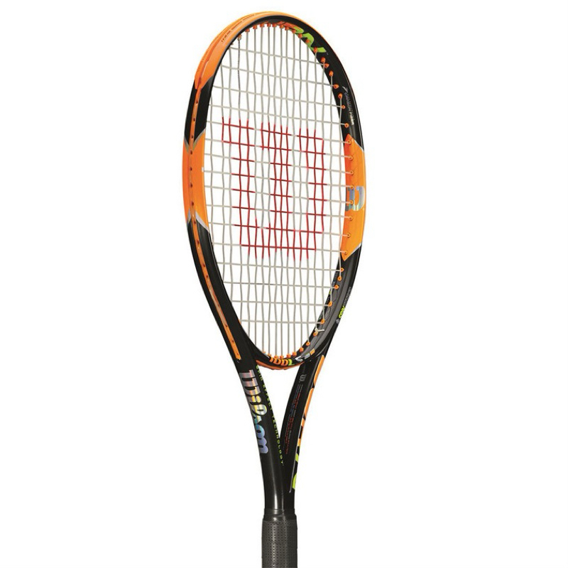 Wilson威爾森 Burn 100LS網球拍 全碳纖維 專業運動成人網球拍空拍 橘黑 WRT7255102