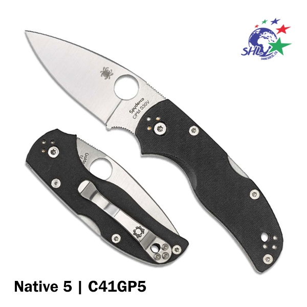 Spyderco 蜘蛛 Native 5 CPM-S30V鋼 G10 柄折疊工具刀 | C41GP5 詮國