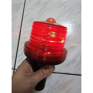 太陽能警示燈 小哈雷 閃爍（含電池）