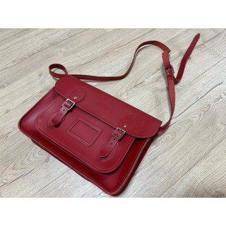 （二手）The Cambridge Satchel Company 英國劍橋包/牛津包 紅色 附防塵袋