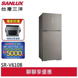 SANLUX 臺灣三洋 606公升 大冷凍庫 雙門變頻冰箱 SR-V610B( (聊聊享優惠)