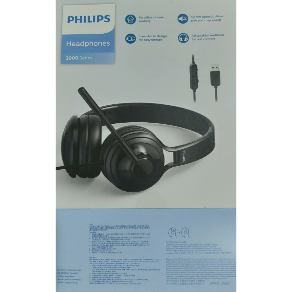 【Philips 飛利浦】TAH3155 USB有線耳罩式耳機(頭戴處有脫皮現象 不介意者在購買) 沒有保固