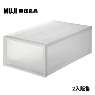【MUJI 無印良品】PP衣裝盒/大/2入
