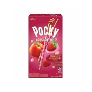 glico格力高 Pocky百奇 草莓果粒蜜桃優格棒 38g【Donki日本唐吉訶德】