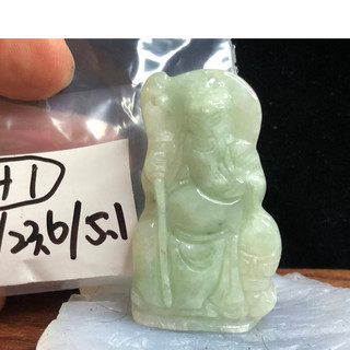 h組天然緬甸玉A貨翡翠武財神帶刀飄花三彩關公玉石吊墜掛件墬子項鍊玉珮珠寶首飾寶石飾品內多款請進