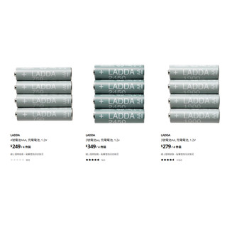 ikea ladda 3號電池 4號電池 STENKOL 電池充電器 3a 2a 充電電池 宜家 1.2v 電池 現貨