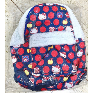 全新 滿版Hello kitty QQ絨毛後背包