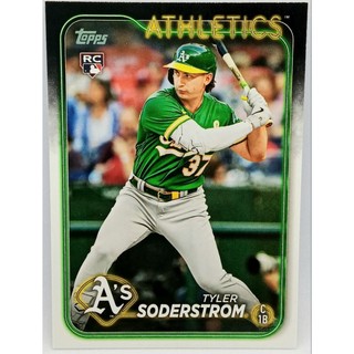 運動家 Tyler Soderstrom RC新人卡 2024 Topps mlb球員卡棒球卡