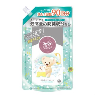 超取限3包 日本製 熊寶貝 fafa繪本系列 洗衣精 補充包900g~柔和麝香