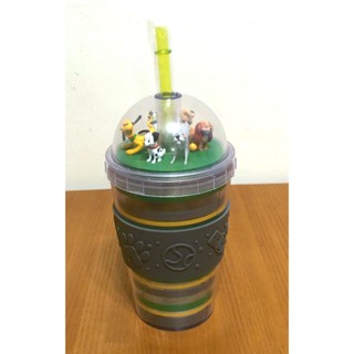 全新 迪士尼 DISNEY 正版 超萌狗狗 吸管式水杯 隨行杯 飲料杯 420ml