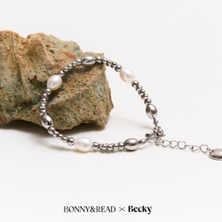 【Bonny & Read】[Becky設計款/鋼飾] 碎片手鍊 珍珠 手鍊 中性款【全現貨賣場】