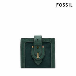 FOSSIL Harwell 真皮x麂皮馬鞍扣短夾SL10062301