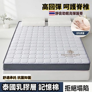 【免運】 新款天然乳膠層床墊 單人床墊 雙人床墊 床墊 抗菌除蟎乳膠層床墊 海綿床墊加厚床墊 榻榻米學生宿捨床墊