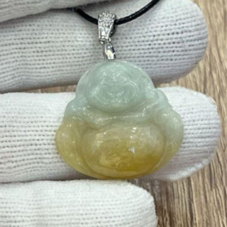 [✨天然翡翠A貨✨］《招財彌勒》緬甸翡翠/黃翡/彌勒佛/招財（💝贈綁繩）