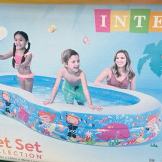 intex 泳池 intex充氣 兒童 溜滑梯 戲水池 游泳 泳池 游泳池 限時特價 現貨 超可愛 安全的