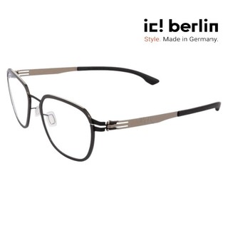 【ic! berlin】Vanadium Gun metal/Black 德國薄鋼眼鏡 公司貨 台南時代 蔡司優視力