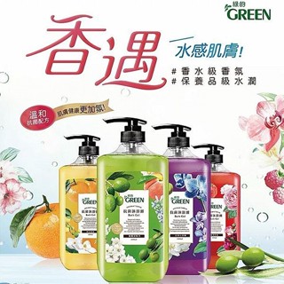 GREEN 綠的 抗菌 沐浴露 1000ml 沐浴精 大罐沐浴乳 香水沐浴乳 洗澡 沐浴乳【小三美日】DS026144