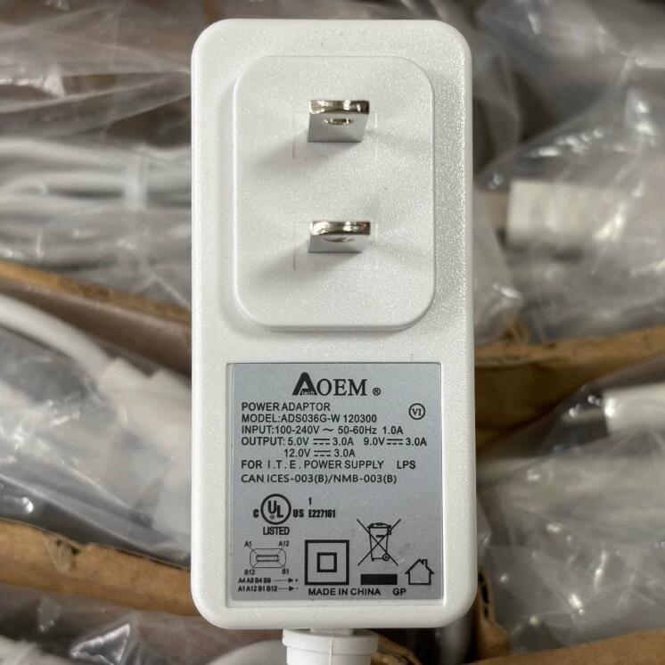 亞元USB-C口PD3.0協議5V9V12V3A ADS036G-W120300 WF-810擴展電源