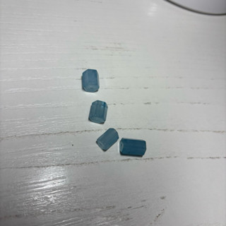diy 手作材料 水晶配件 散珠 海藍寶 六柱形 G106 天然水晶 手鍊配件 智慧 螢光海藍寶 透 水晶