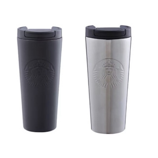 星巴克 Starbucks BLACK ETCHED 黑色/銀色女神不鏽鋼杯