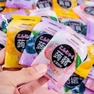 【歡樂零食屋】蒟蒻果凍小包裝果凍 白桃味 散裝果凍 蒟蒻果凍 6g水果味果凍白桃味 百香果味 草莓味 辦公室 休閒零食