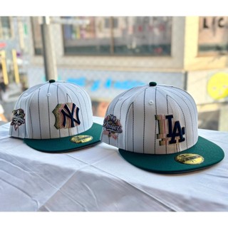 代購 New Era 59FIFTY White Pinstripe 條紋 全封式棒球帽 5950 紐約洋基 洛杉磯道奇