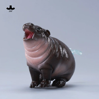 【Hi.安妞】預售 JXK 河馬寶寶 MooDeng 5.0 模擬動物 模型 擺件 裝飾品 禮物 彈跳豬肉丸 可愛公仔
