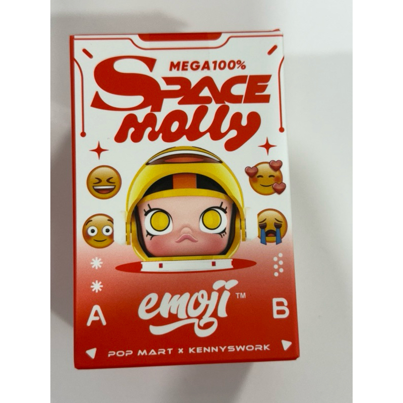 兩盒一起賣 POPMART MOLLY MEGA SPACE 100%週年 emoji 4代 泡泡瑪特