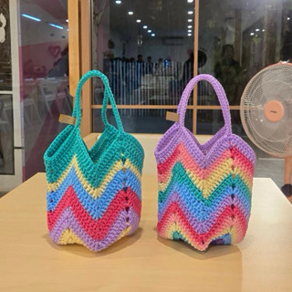 現貨 泰國🇹🇭 手工製作 鈎針織包 mimi 小提包 +側背繩SS款式