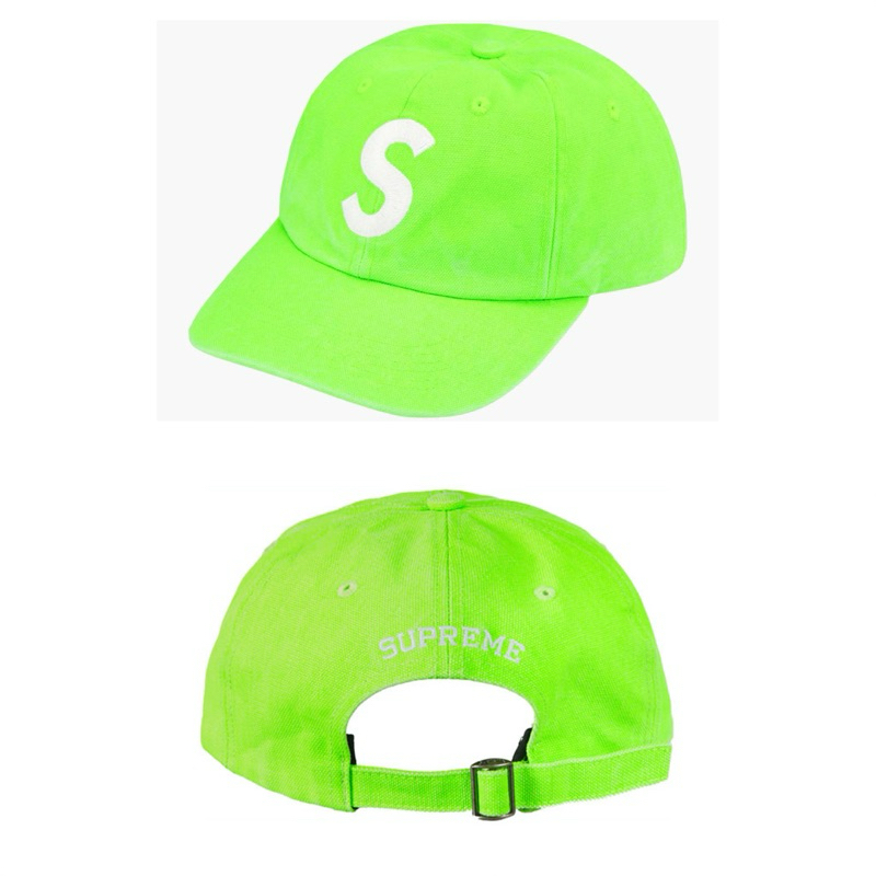 SUPREME PIGMENT COATED CANVAS S LOGO 6 CAP SS23H117
