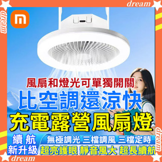 小米優選 戶外露營風扇燈 充電風扇燈 壁掛風扇 led風扇燈 降溫風扇燈 電燈風扇 吊燈風扇 風扇吊燈 電燈吊扇 吊扇燈