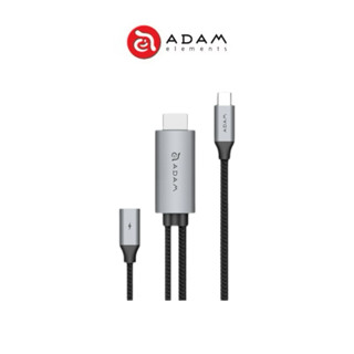 【ADAM 亞果元素】CASA H180 HDMI轉接線 PD100W USB-C to 4K 60Hz 轉接器投影轉接