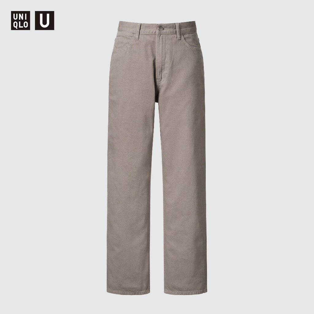 [ 全新 ] Uniqlo U 男裝 寬版棕色牛仔褲  ( 463915 )