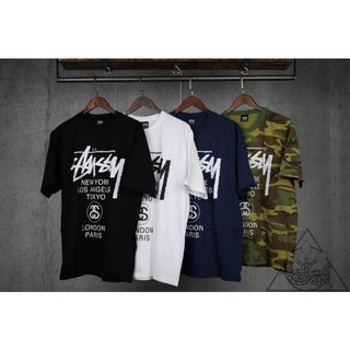 【HYDRA】Stussy World Tour Tee 世界巡迴 草寫 塗鴉 字型 短踢 短T【SUY94】