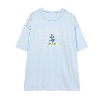 【H6】全新淺藍色Disney迪士尼唐老鴨Donalds Duck 短T SZ M