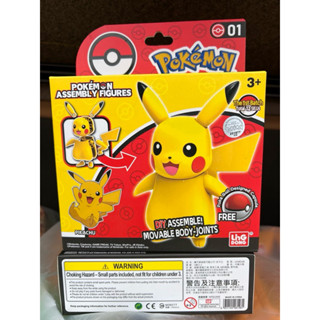 POKEMON 寶可夢 組裝可動公仔 皮卡丘 卡比獸 拉普拉斯