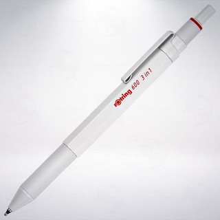 德國 洛登 紅環 rOtring 600 3-in-1 複合型筆記具: 白色/White