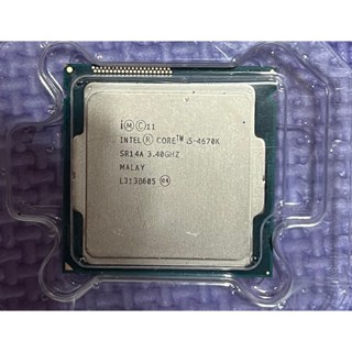 Intel® Core™ i5-4670K 處理器 6M 快取記憶體，最高 3.80 GHz 4核4續 二手CPU處理器