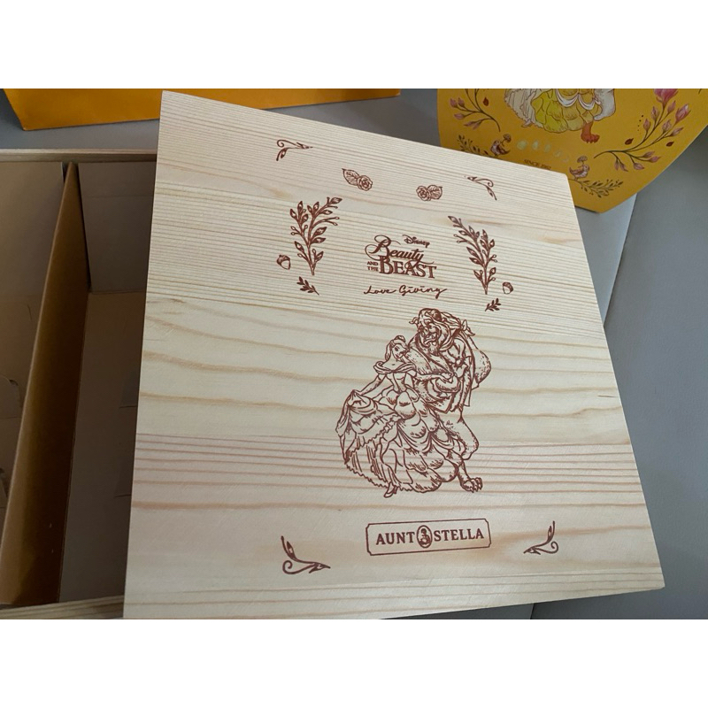 Aunt Stella 詩特莉手工餅乾 美女與野獸 空木盒+袋子+緞帶（下單錢請先聊聊）