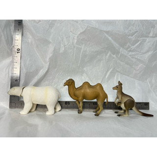 動物模型TAKARA TOMY ANIA 多美動物關節可動模型玩具-北極熊、袋鼠