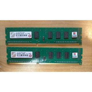 D.桌上型電腦記憶體-Transcend 創見 DDR3 1600 4GB* 2共8G 不分售 雙通道 直購價80