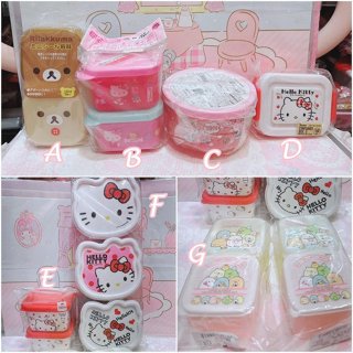 ♥小玫瑰日本精品♥現貨 Hello Kitty 拉拉熊 奶油妹 角落生物 日本 保鮮盒 水果盒 點心盒 便當盒 餐盒~8