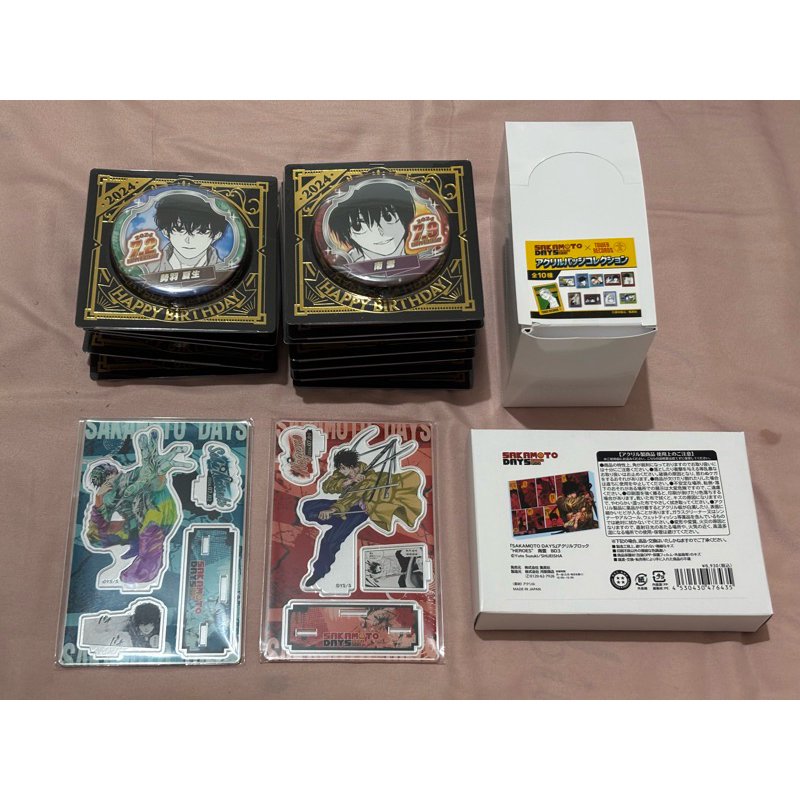坂本日常 南雲 夏生 2024生日週邊 徽章 立牌 生日磚 jump shop